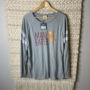 DaisyRae Everyday Man Eater Gingerbread Long Sleeve T-Shirt